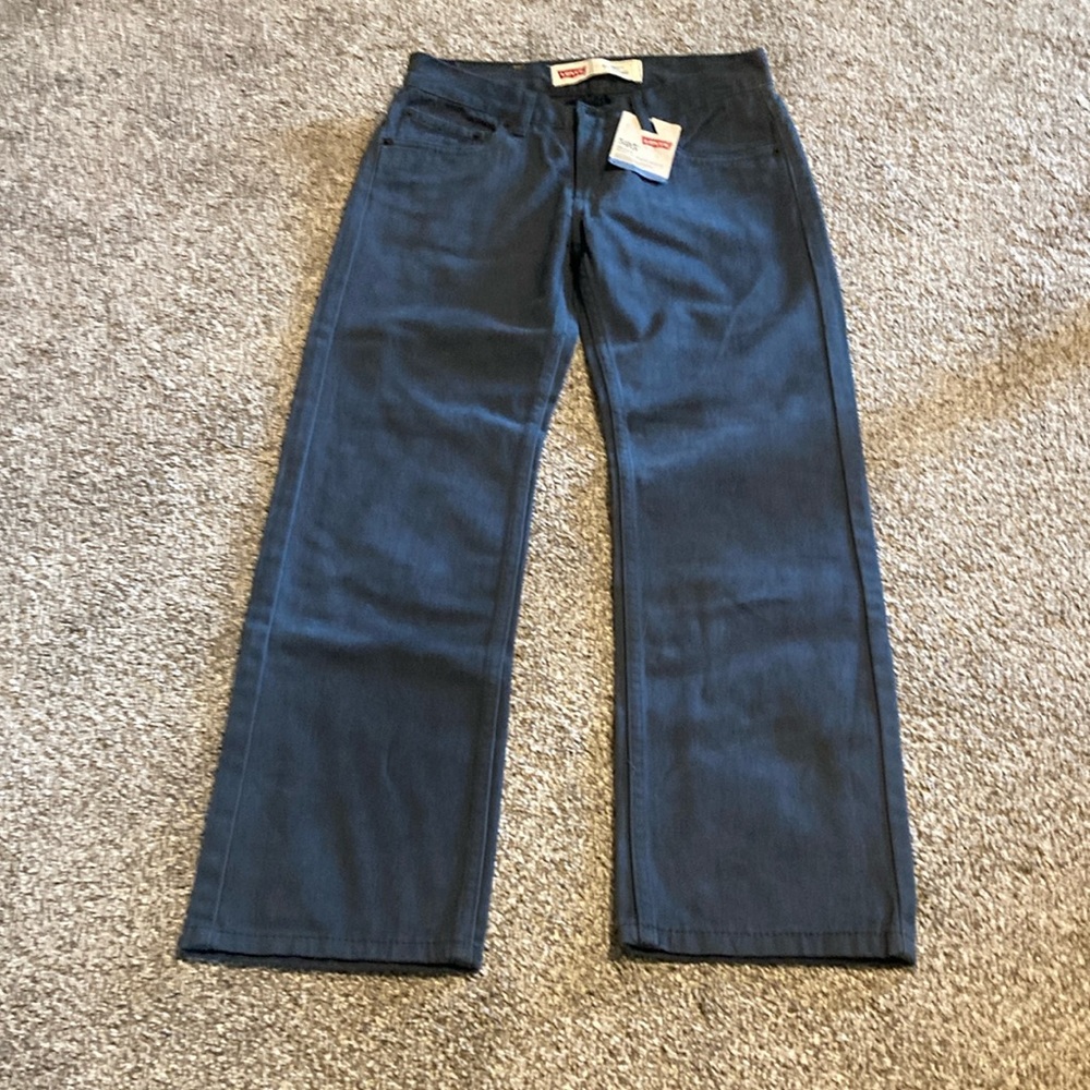 NWT Levi’s 505 straight leg blue jeans, boys size 14